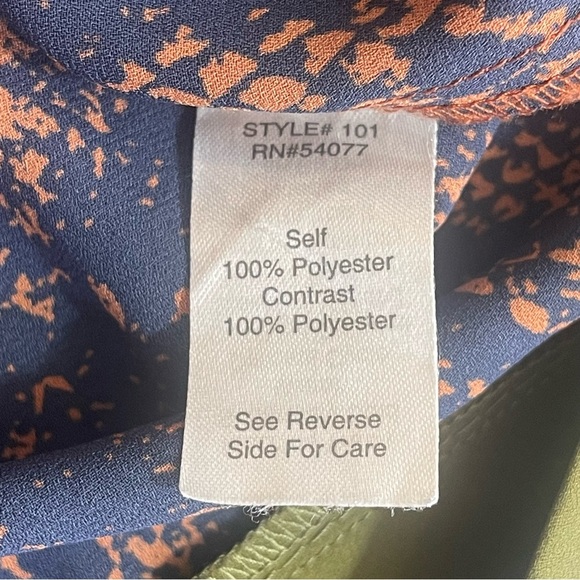 CAbi Python Snake Skin Pattern Surplice Top Small - Picture 3 of 10